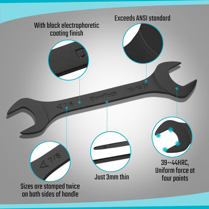 Fivamo Super-Thin Open End Wrench Set