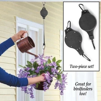 Plant Pulley Set For Garden Baskets Pots, Birds Feeder