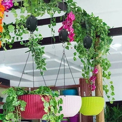 Plant Pulley Set For Garden Baskets Pots, Birds Feeder