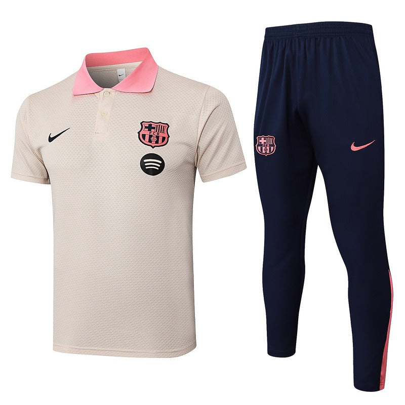 FCB 2025 Training Kit Light Beige – Adult Set (Shirt + Pants)