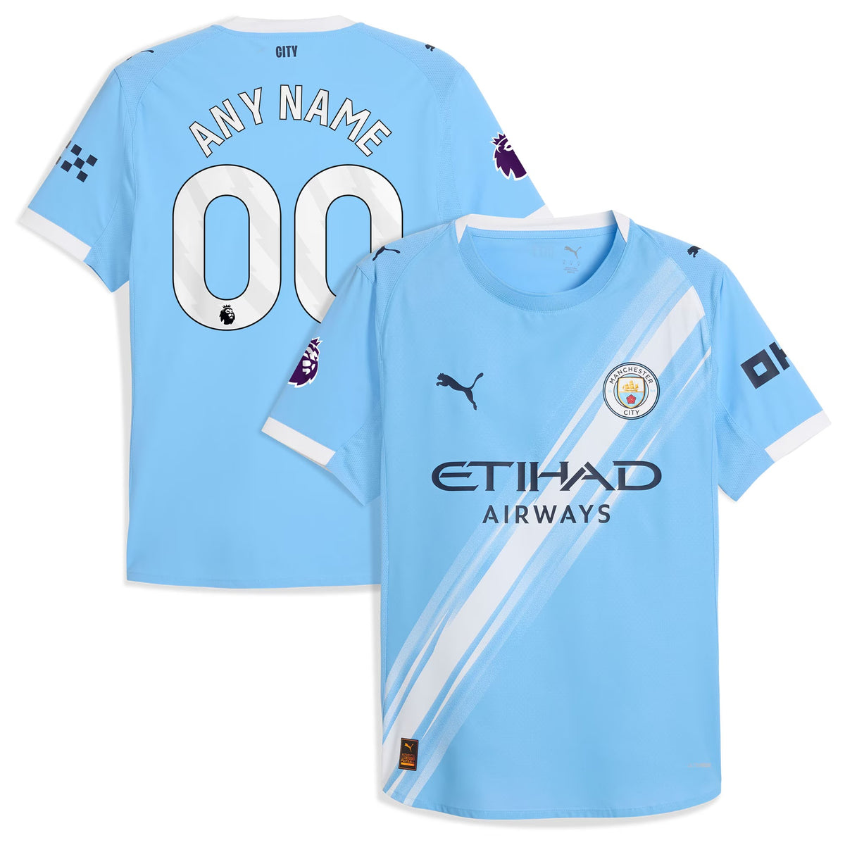 Man City 2025/26 Custom Jersey - Blue – Adult Sizes