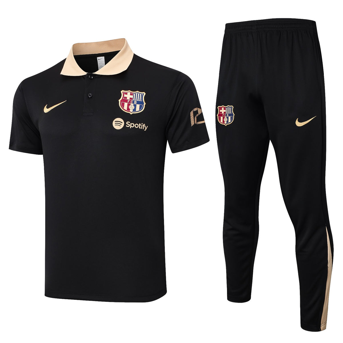 FCB 2025 Training Kit Black – Adult Set (Shirt + Pants)